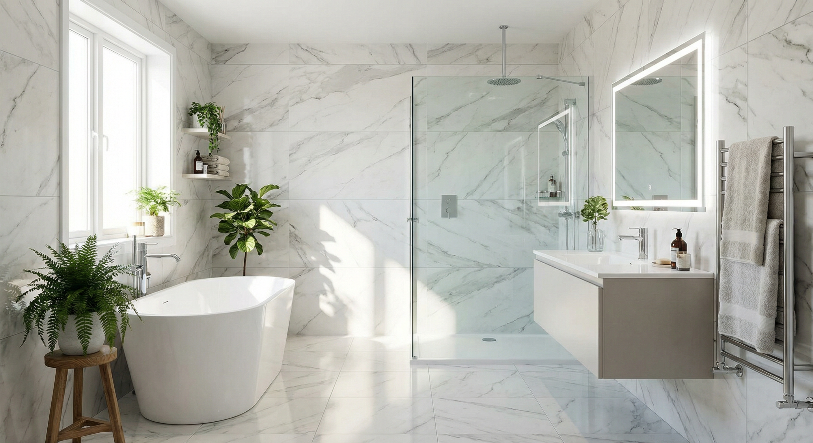 Luxury modern bathroom renovation
